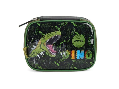 ESTOJO BOX 100 PENS DINOSSAURO VERDE