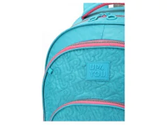 MOCHILA ESCOLAR DE CARRINHO VERDE COM ROSA UP4YOU - loja online