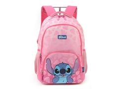MOCHILA DE COSTAS ESCOLAR INFANTIL LAPTOP STITCH ROSA