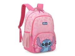 MOCHILA DE COSTAS ESCOLAR INFANTIL LAPTOP STITCH ROSA - comprar online