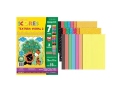 ECOCORES TEXTURA 2 7 CORES A4+ 23X32CM 36 FLS na internet