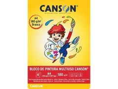 BLOCO DE PINTURA INFANTIL MULTI TECNICAS 12FLS A4 180G
