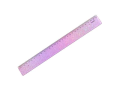 REGUA DE 30 CM NEW LINE HOLOGRAFICA LILAS - comprar online