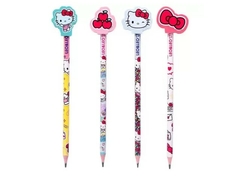 LAPIS HB COM BORRACHA NA PONTA HELLO KITTY SORTIDOS
