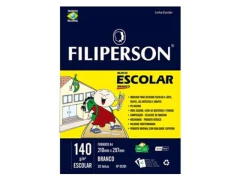 BLOCO DE DESENHO ESCOLAR A4 BRANCO 140G/M2 21,0X29,7MM 20FLS
