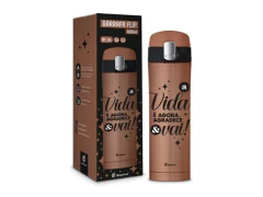 GARRAFA TERMICA FLIP 450ML A VIDA E AGORA