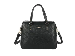 BOLSA SINTETICA PRETO COM ALCA DUPLA LISA