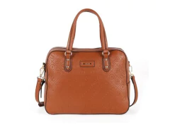 BOLSA SINTETICA CARAMELO COM ALCA DUPLA