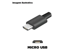 CABO MICRO USB PVC 2M PRETO VQ-D88 na internet