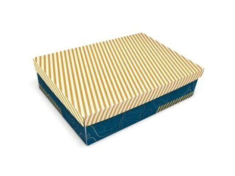 CAIXA 35X23X9 CM ESTAMPA LISTRAS LA2