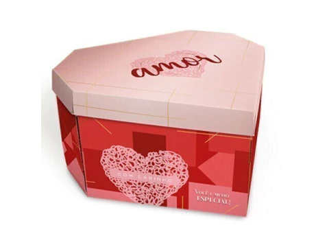 CAIXA CORAÇÃO P 20X18X10 CM ESTAMPADA MM134 A UNIDADE