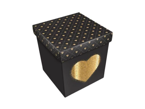 CAIXA CUBO 11X11X12CM ESTAMPA LOVE MM45