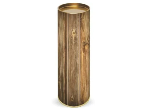 LATA PARA BEBIDAS RIGIDA AMADEIRADA 9X34CM