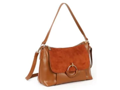 BOLSA FEMININA SINTETICA CARAMELO ALCA MEDIA - comprar online
