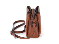 BOLSA SINTETICA FEMININA MARROM - loja online