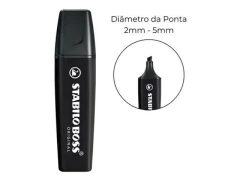 MARCA TEXTO STABILO BOSS BLACK 70/15-2-46 - comprar online