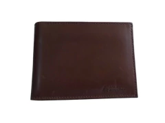CARTEIRA MASCULINA LISA COURO MARRON