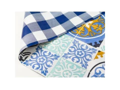 TOALHA DE MESA DUPLAFACE AZULEJO PORTUGUES 1400MM METRO