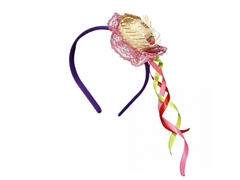 TIARA JUNINA COM MINI CHAPEU DE 6 CM J509 SORTIDOS na internet