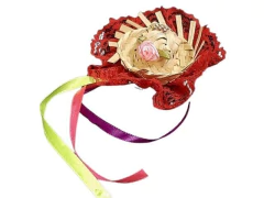 BICO DE PATO JUNINO COM MINI CHAPEU DE PALHA J511 SORTIDOS