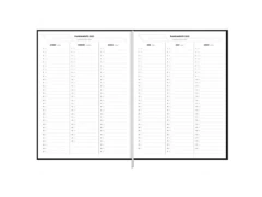 AGENDA 2025 PLANNER COSTURADO NAPOLI M9 PRETA - Papelaria Visão