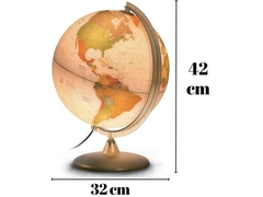 GLOBO TERRESTRE 30 CM ANTIGO PORTUGUES COM LUZ - comprar online