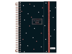 CADERNO COLEGIAL CRIATIVO ABA C ELASTICO 80FLS AUDREY CP SORTIDAS - Papelaria Visão