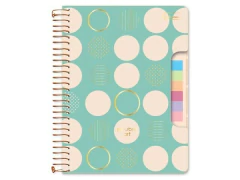 CADERNO COLEGIAL CRIATIVO BL AUTOCOLANTE 80FLS DOUBLE ART CP SORTIDAS