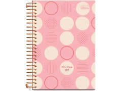 CADERNETA 1/8 DOUBLE ART CAPAS SORTIDAS - Papelaria Visão