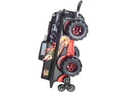 MALA MOCHILA 3D HOTWHEELS B. MONSTER TRUCKS RODINHA TRIPLA - Papelaria Visão