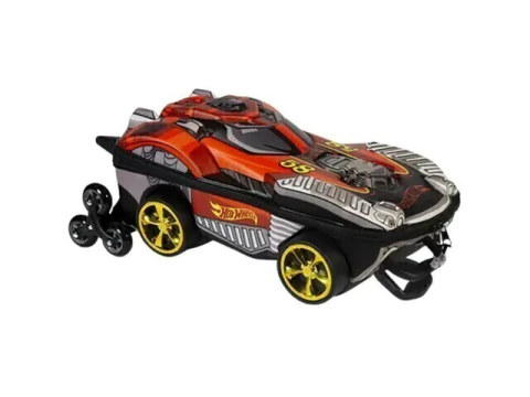 MALA MOCHILA INFANTIL 3D HOTWHEELS DUNE A SOAR VERMELHA RODINHA TRIPLA