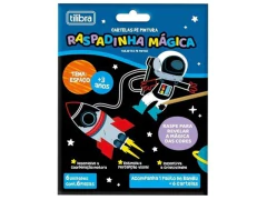 CARTELA DE PINTURA MAGICA ESPACO BLISTER COM 06 UNID