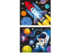 CARTELA DE PINTURA MAGICA ESPACO BLISTER COM 06 UNID - Papelaria Visão