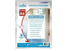QUADRO DE AVISOS A4 RIGIDO - loja online