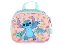 LANCHEIRA TERMICA ESCOLAR INFANTIL STITCH ROSA
