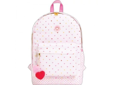 MOCHILA DE COSTA ACADEMIE JUVENIL CORACAO METALIZADO