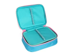 ESTOJO BOX ESCOLAR INFANTIL AZUL CLARO COM ROSA UP4YOU