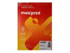 ETIQUETA INKJET LASER A4 361 46,5 X 63,5 MAXPRINT 18 ETIQUETAS FL