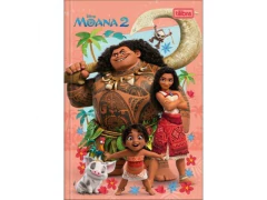 CADERNO BROCHURA PEQUENO 1/4 CAPA DURA MOANA 80FLS - Papelaria Visão