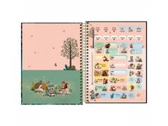 CADERNO DE 1 MATERIA FEMININO COLEGIAL LOVELAND 80FLS CAPAS SORTIDAS na internet