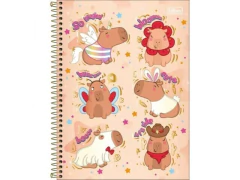 CADERNO DE 01 MATERIA FEMININO CAPYCLUB 80FLS CAPAS SORTIDAS