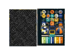 CADERNO DE 16 MATERIAS MASCULINO SCORE 256FLS CAPAS SORTIDAS - loja online