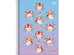 CADERNO DE 16 MATERIAS SPICE FEMININO 256FLS - Papelaria Visão