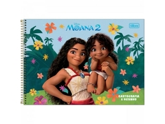 CADERNO CARTOGRAFIA E DESENHO ESPIRAL CAPA DURA MOANA 80FLS
