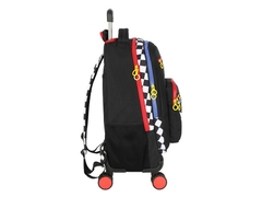 MOCHILA DE CARRINHO ESCOLAR INF SONIC BRANCO RODINHAS 360° - comprar online