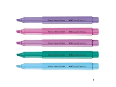 MARCA TEXTO TONS PASTEIS GRIFPEN FABER CASTELL COM 5 CORES na internet