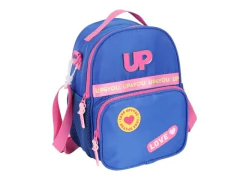 LANCHEIRA TERMICA ESCOLAR INFANTIL AZUL COM ROSA UP4YOU