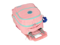 Imagem do MOCHILA DE CARRINHO ESCOLAR INFANTIL ROSA STITCH RODINHA 360°