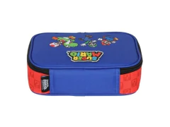 ESTOJO BOX ESCOLAR INFANTIL AZUL SUPER MARIO - loja online