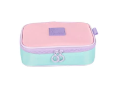 Imagem do ESTOJO BOX ESCOLAR INFANTIL ROSA COM AZUL TIFFANY UP4YOU